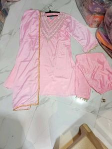 Elegant Pink Kurta 3 pscSet (s-xl)