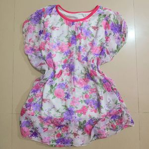 Floral Boxy/Butterfly Top