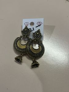 Boho Gold Tone Drop Earrings
