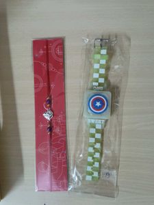 One Silver Rakhi And Other Is A Avengers Character