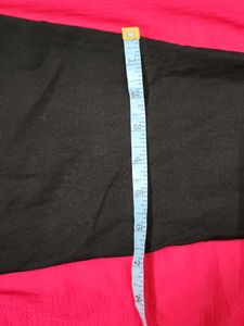 Low Waist 38&#34; Cotton Pants with Back Pockets