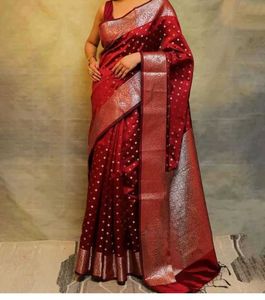 bnarasi silk saree karwa spical offer bye1 get 1