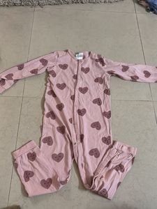 Cute Heart Print Onesie