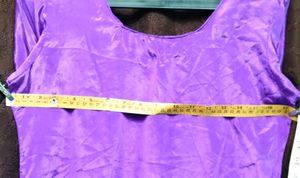 Kurti Blue Chanderi Silk Look Glitter Fancy 34size
