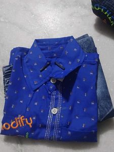 Cute Boys Shirt &amp; Jeans Set