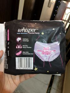 Whisper Period Panty - 2 Pack, NEW