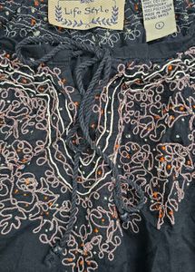 Lifestyle Embroidered Bohemian Blouse Size L
