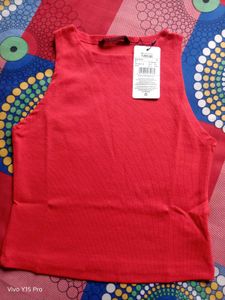 Red Crop Tank Top