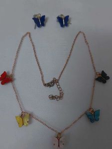 Butterfly Necklace &amp; Earring Set🦋