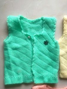 Vintage Knit Baby Vests (Set of 3)