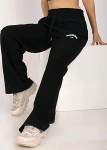 Bonkers corner Black Wide Leg Sweatpants
