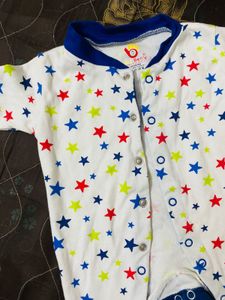 Cute Star Print Baby Romper