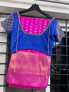 Banaras Saree With Work Blouse