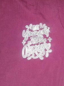 Maroon button up shirt + Freebie