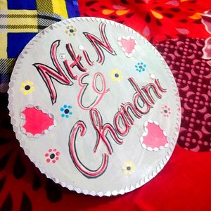 Customize Couples Name With Lippan Art