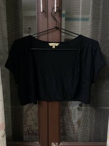 Open Front Crop Shrug