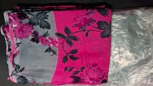 Floral Print Saree