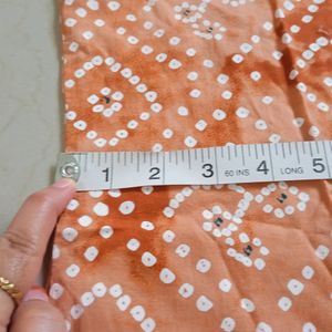 Bandhani Orange Kurti
