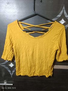 Cute Mustard Crop Top