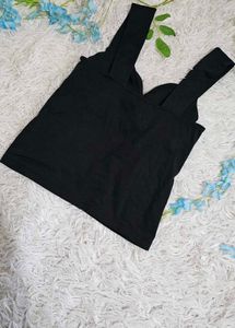 Black Tank &amp; Beige Pants Set