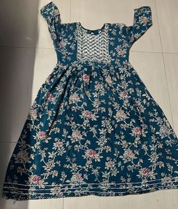 Floral Print Naira Suit Set With Dupatta