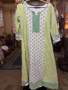 Srishti Brand Green Printed Kurta Set