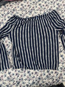 Striped Off-Shoulder Top