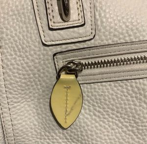 COACH large leather tote white shoulder bag