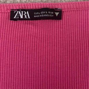 Zara Ruched Tie up Crop Top