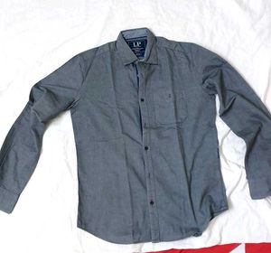 Grey Shirt Men, Full Sleeve, Size 39,