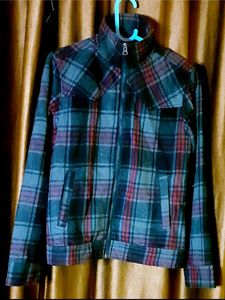 Plaid Patterned Jacket