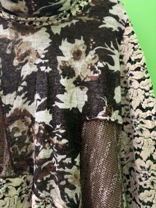 Unique Floral &amp; Brown Dress/Top