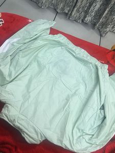 Puma Mint Green &amp; White Zip-Up Jacket for Woman