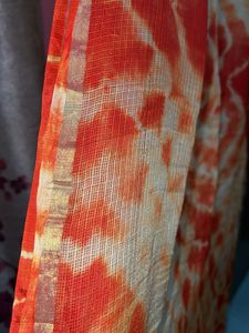 Orange Tie-Dye Dupatta