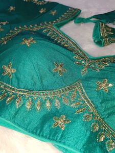 Teal Embroidered Blouse