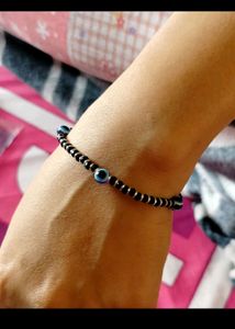925 Pure Silver Evil Eye Anklet