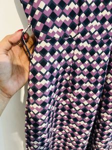 Patterned Sleeveless Dress