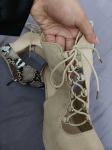 Laced Pencil High Heels