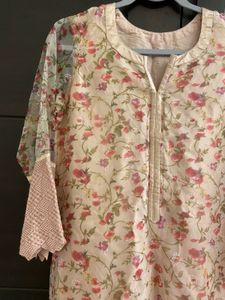 Beautiful Floral Organza Kurta