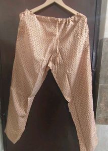 New Unused PureCotton Vneck Mughal Print Suit