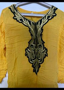 yellow kurta