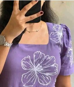 Floral Lavender Midi Dress