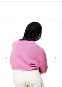Pink Cropped Sweater