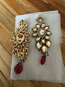 Polki Earring Set (not Real )