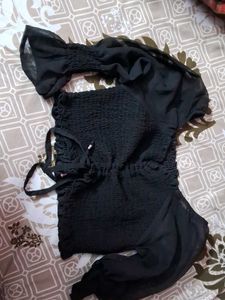 Chic Black Crop Top