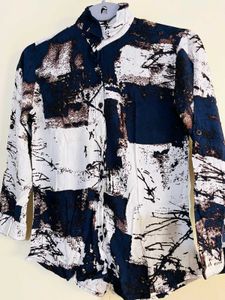 Abstract Print Shirt New With Tag