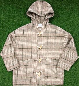Imported Cozy Plaid Toggle Coat