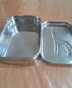 Steel Box  with Lid and cooking vessel (combo)
