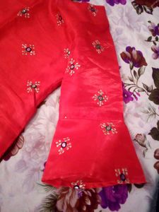 Most Demanding Red Kurta Set In Very Good Conditio