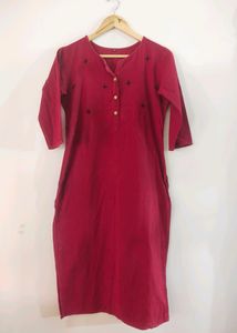 Women's Red Kurta
